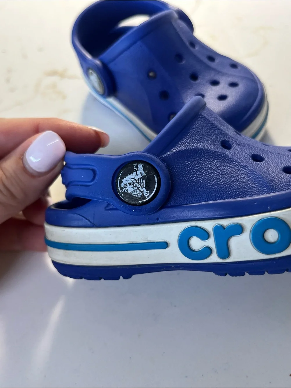 CROCS Kids Slip-On Clog in Bright Blue c4